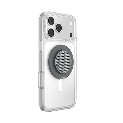 Secondary image for hover Aluminum Knurl Gunmetal &mdash; MagSafe Kick-Out Grip & Stand