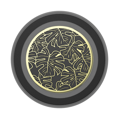 Secondary image for hover Enamel Monstera Black &mdash; MagSafe PopGrip