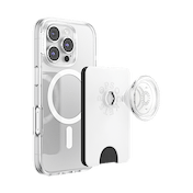 White &mdash; MagSafe Kick-Out PopWallet+ & Stand image number 8