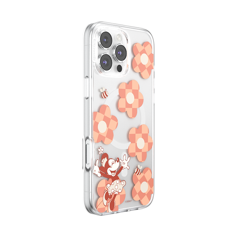 Minnie Checkered Flower &mdash; iPhone 16 Pro Max MagSafe Case image number 1