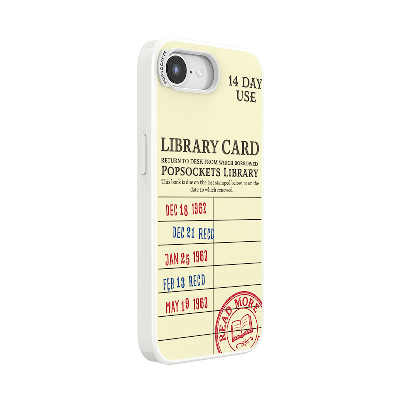 PopSockets Library Card &mdash; iPhone 17e/16e MagSafe Case image number 1