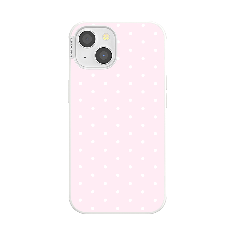Blush Pink PolkaDot &mdash; iPhone 14 MagSafe Case image number 0