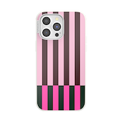 Pop of Pink Stripe &mdash; iPhone 14 Pro Max MagSafe Case image number 1