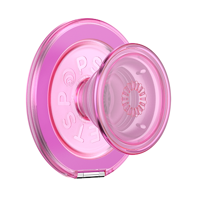 Translucent Baby Pink &mdash; MagSafe Kick-Out Grip & Stand