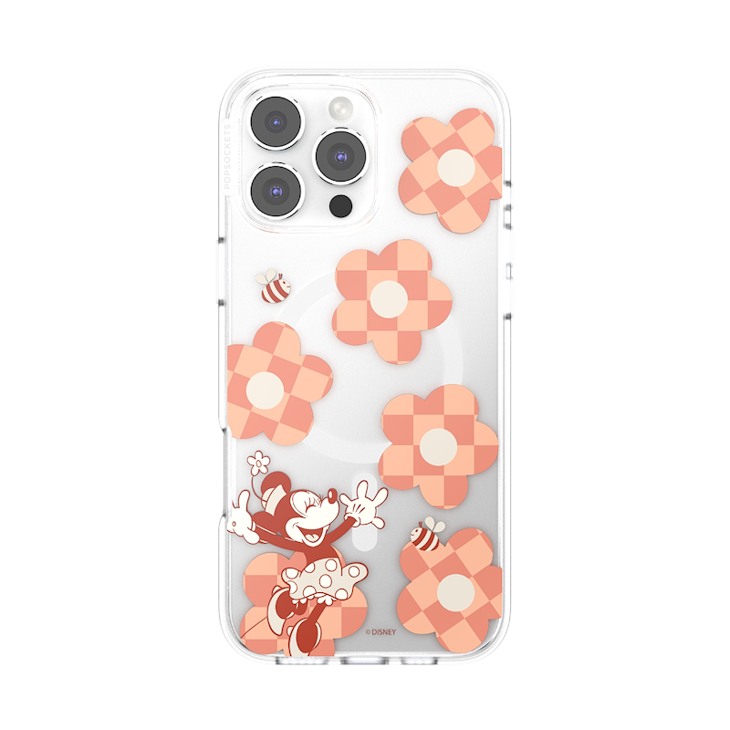 Minnie Checkered Flower &mdash; iPhone 16 Pro Max MagSafe Case image number 0