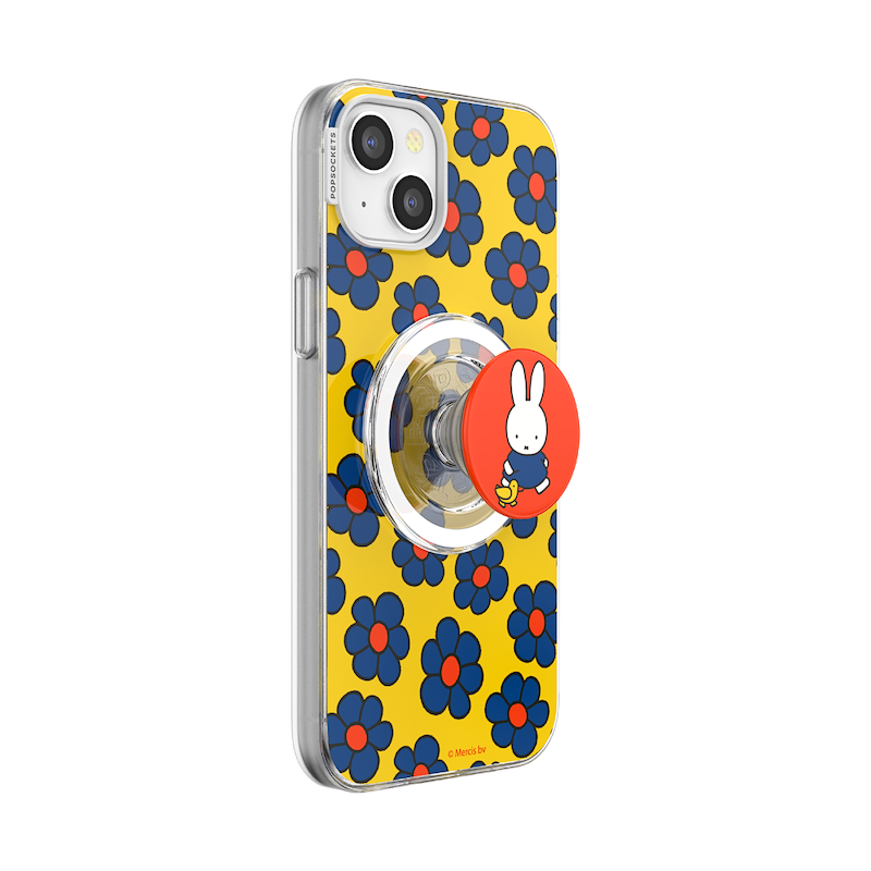 Miffy's Flower Stroll &mdash; iPhone 15 Plus MagSafe Case image number 1
