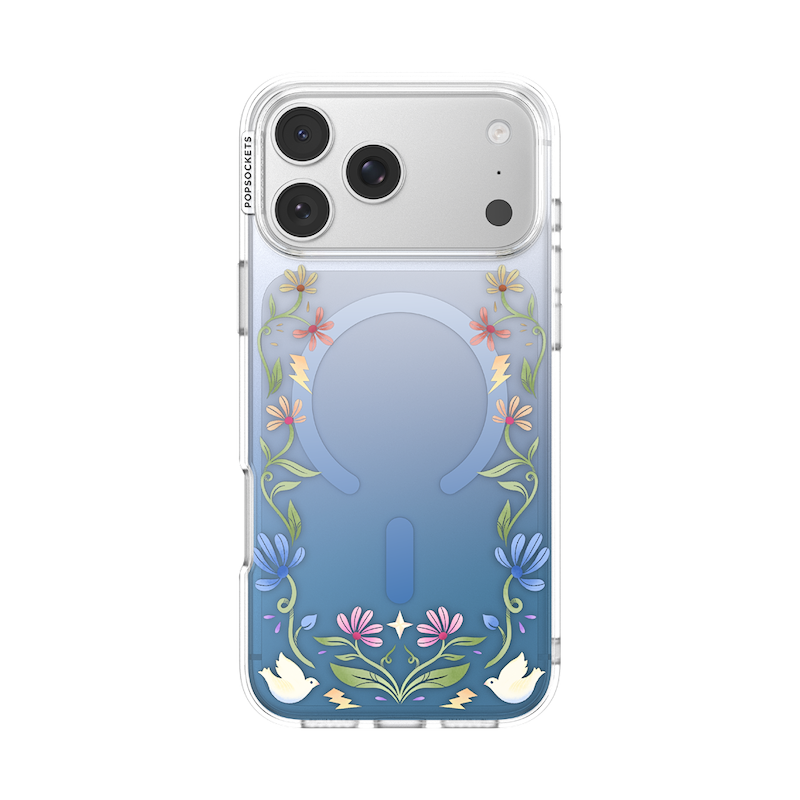 Blue Boho Wildflowers &mdash; iPhone 17 Pro Max MagSafe Case image number 0