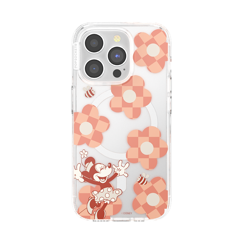 Minnie Checkered Flower &mdash; iPhone 15 Pro MagSafe Case image number 0
