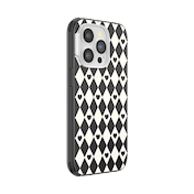 Harlequin Hearts Black &mdash; iPhone 14 Pro MagSafe Case image number 2