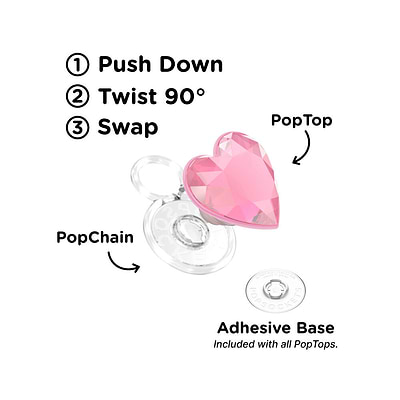 Secondary image for hover Dichroic Heart &mdash; PopTop