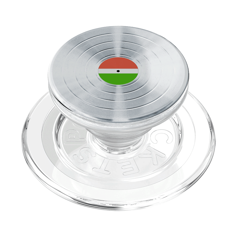 Backspin Aluminum 45rpm Silver &mdash; MagSafe PopGrip image number 1