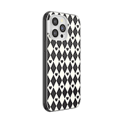 Harlequin Hearts Black &mdash; iPhone 14 Pro Max MagSafe Case image number 2