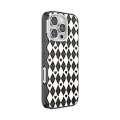 Harlequin Hearts Black &mdash; iPhone 16 Pro MagSafe Case image number 2