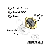 Enamel Eye of the Behold Gold &mdash; PopTop image number 2