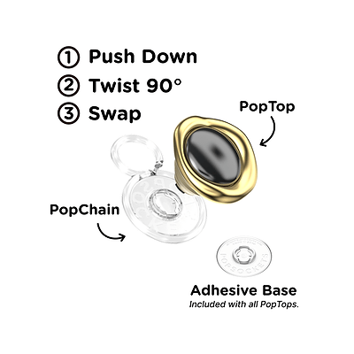 Secondary image for hover Enamel Eye of the Behold Gold &mdash; PopTop
