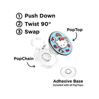 Secondary image for hover Enamel Spinner Hello Kitty's Goodies  &mdash;  PopTop