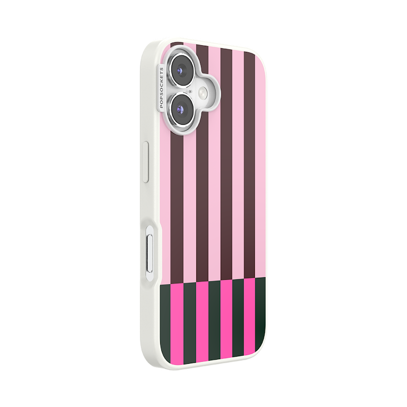 Pop of Pink Stripe &mdash; iPhone 16 MagSafe Case image number 1