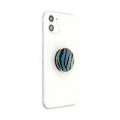 Enamel Wild Stripe Black &mdash; Adhesive PopGrip image number 7