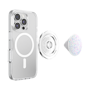 Iridescent Confetti White &mdash; MagSafe PopGrip image number 4