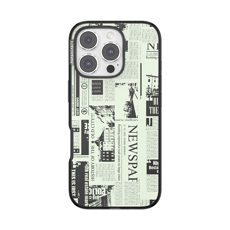 Hot off the Press Black &mdash; iPhone 16 Pro MagSafe Case image number 0