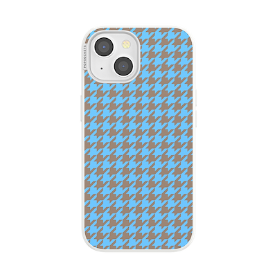 Houndstooth Bleige &mdash; iPhone 15 MagSafe Case