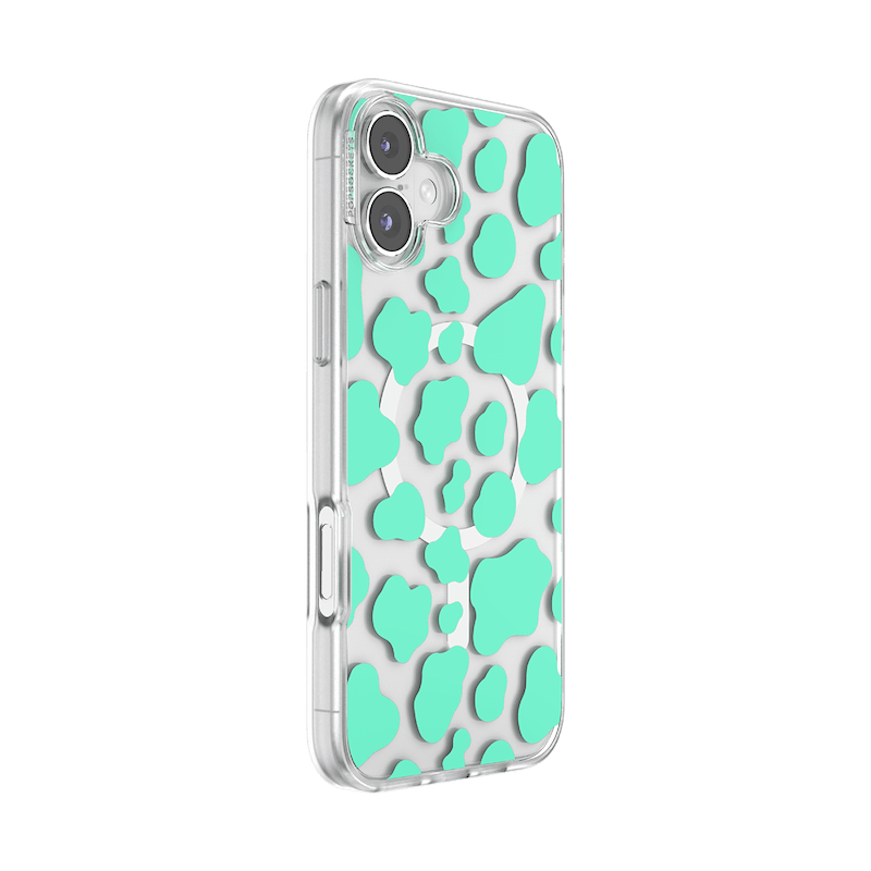 Turquoise Cow Cow &mdash; iPhone 16 Plus MagSafe Case image number 1