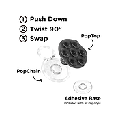 Translucent Black &mdash; Suck-Up PopTop & Mount image number 2