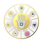 Enamel Spinner Chakras &mdash; Adhesive PopGrip image number 2