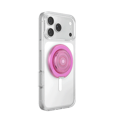 Secondary image for hover Translucent Baby Pink &mdash; MagSafe Kick-Out Grip & Stand