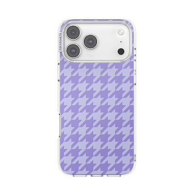 Lilac Houndstooth &mdash; iPhone 17 Pro Max MagSafe Case