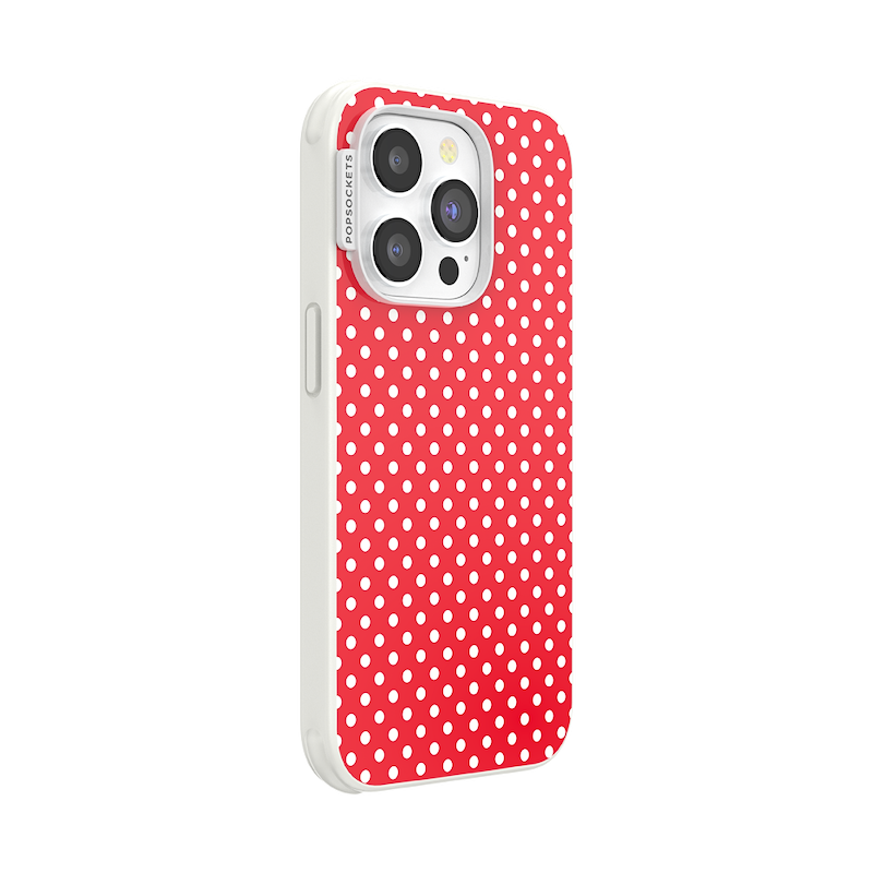 Cherry Red Polka Dot &mdash; iPhone 14 Pro MagSafe Case image number 1