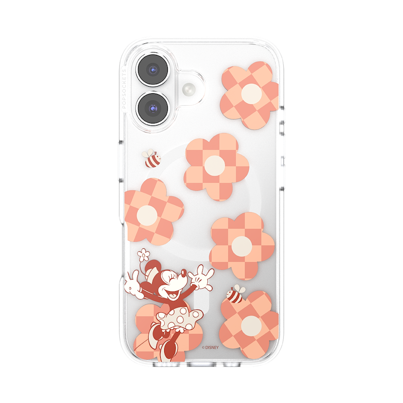 Minnie Checkered Flower &mdash; iPhone 16 MagSafe Case image number 0