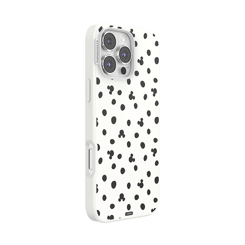 White Mickey Polka Dot &mdash; iPhone 16 Pro Max MagSafe Case image number 1