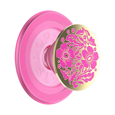 Enamel Lace Hot Pink — MagSafe PopGrip