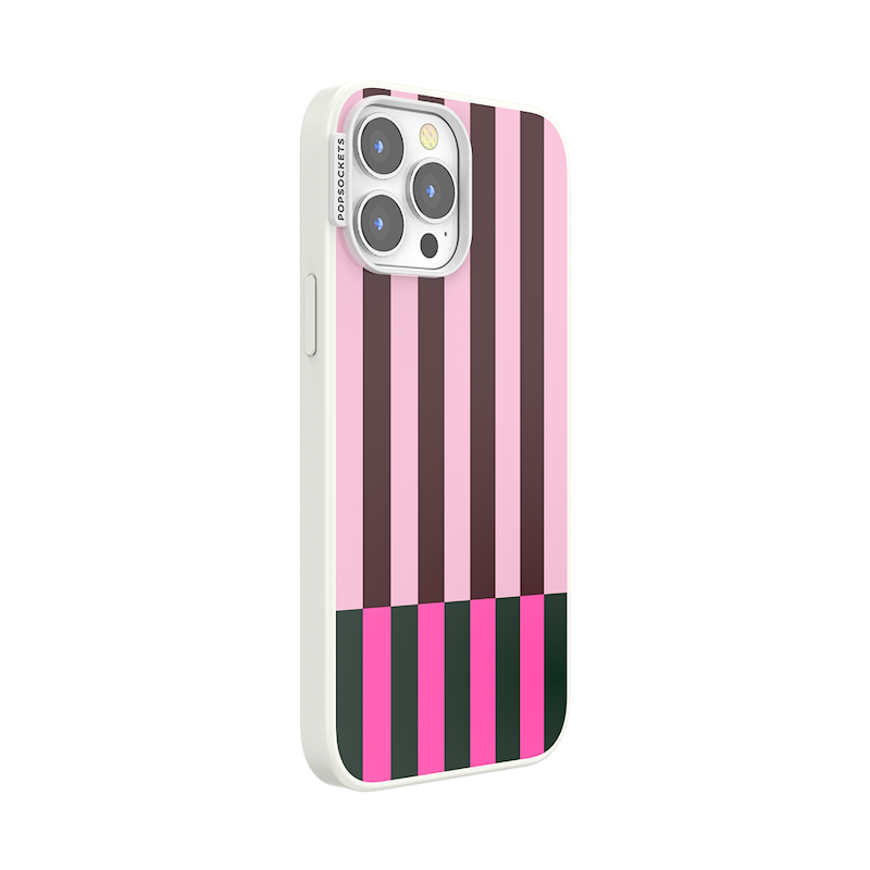 Pop of Pink Stripe &mdash; iPhone 13 Pro Max MagSafe Case image number 1