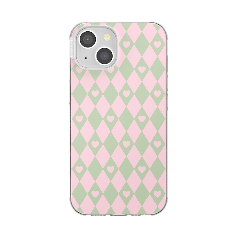 Harlequin Hearts Pink&nbsp; &mdash; iPhone 13 MagSafe Case image number 0