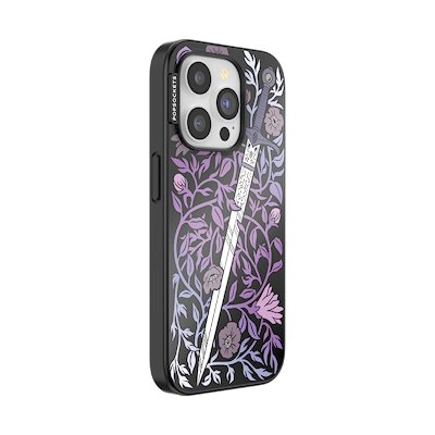 Secondary image for hover Mirror Thorny Blade Lavender &mdash; iPhone 15 Pro MagSafe Case