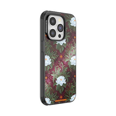 Secondary image for hover Mirror Lush White Lotus &mdash; iPhone 14 Pro MagSafe Case