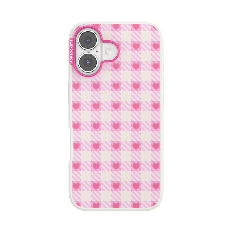 Blush Gingham &mdash; iPhone 16 MagSafe Case image number 0