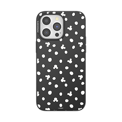 Translucent Black Mickey Polka Dot &mdash; iPhone 15 Pro Max MagSafe Case