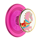 Enamel Carousel Pony &mdash; MagSafe PopGrip image number 1