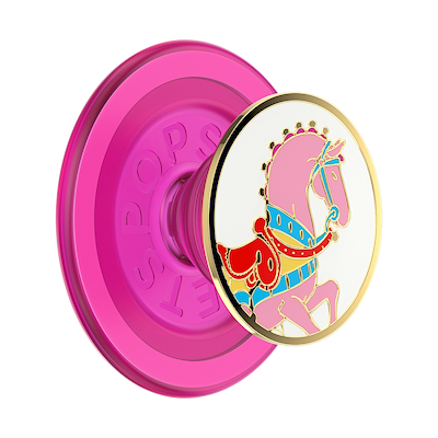 Enamel Carousel Pony — MagSafe PopGrip