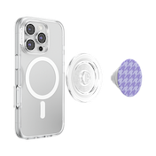 Lilac Houndstooth &mdash; MagSafe PopGrip image number 5
