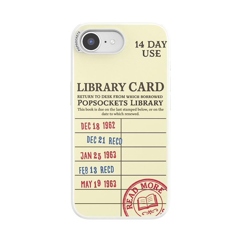 PopSockets Library Card &mdash; iPhone 17e/16e MagSafe Case image number 0