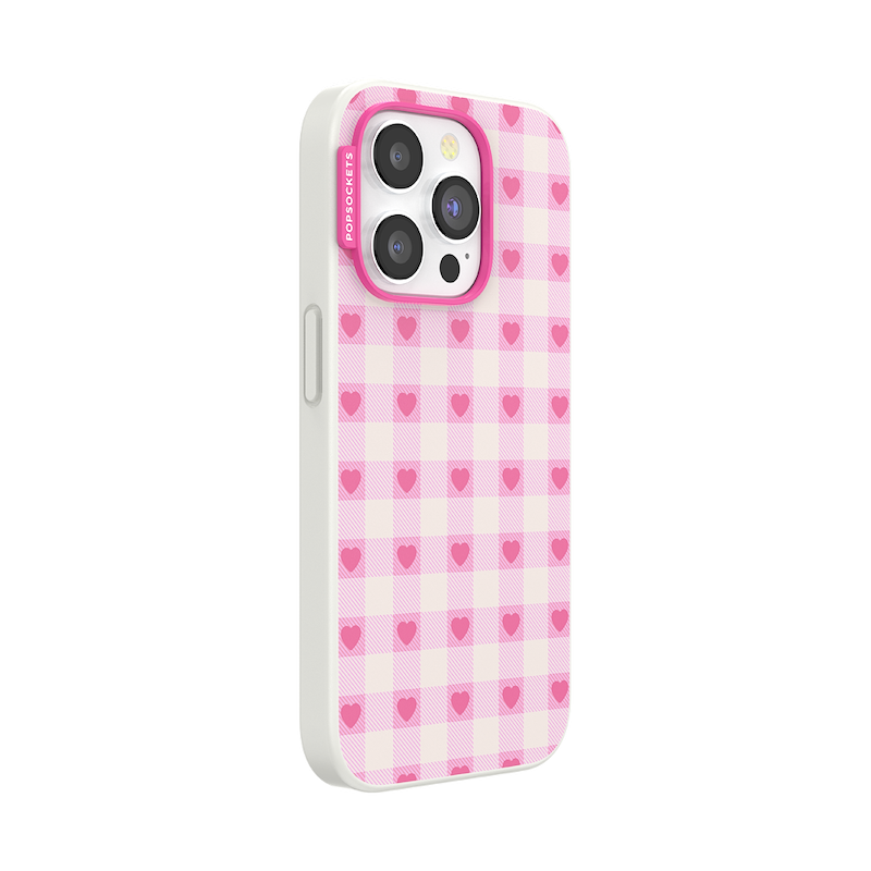 Blush Gingham &mdash; iPhone 15 Pro MagSafe Case image number 1