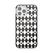Harlequin Hearts Black &mdash; iPhone 13 Pro Max MagSafe Case image number 1