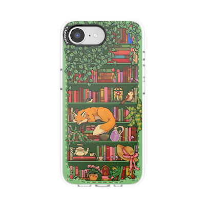 Storied Shelves Green &mdash; iPhone 16E MagSafe Case