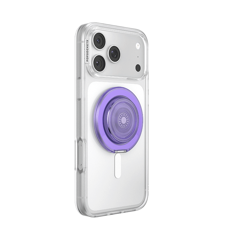 Translucent Dusty Purple &mdash; MagSafe Kick-Out Grip & Stand image number 1