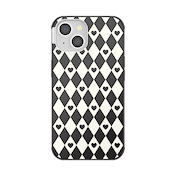 Harlequin Hearts Black&nbsp; &mdash; iPhone 14 MagSafe Case image number 1