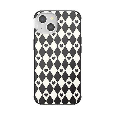 Harlequin Hearts Black&nbsp; &mdash; iPhone 14 MagSafe Case